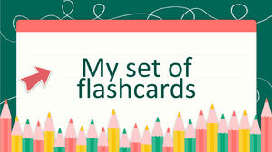 Plantilla interactiva de tarjetas divertidas y coloridas.