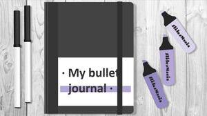 Dijital Bullet Journal şablonu.
