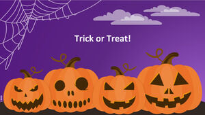 Trick or Treat, Halloween slides backgrounds.