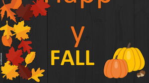 Happy Fall, diapositives et agenda de la saison.