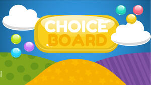 Modello Gems Choice Board per Presentazioni Google o PowerPoint