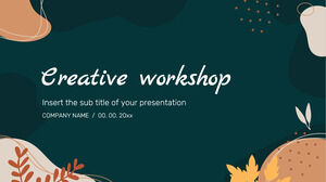 Creative Workshop Darmowy projekt tła prezentacji dla motywu Prezentacji Google i szablonu PowerPoint