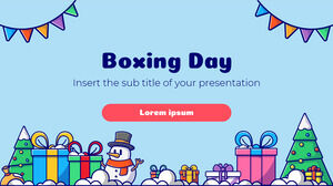 Apresentação do Boxing Day – Tema grátis para Google Slides e modelo de PowerPoint