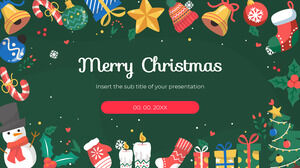 Google スライドのテーマと PowerPoint テンプレートのメリー クリスマス無料プレゼンテーション デザイン
