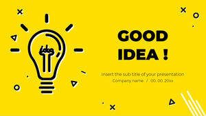 Бесплатный шаблон презентации Good IDEA – тема Google Slides и шаблон PowerPoint