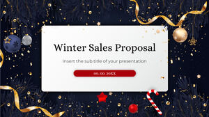 Winterschlussverkaufsvorschlag Kostenlose Präsentationsvorlage – Google Slides-Design und PowerPoint-Vorlage