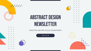 Abstract Design Newsletter Kostenlose Präsentationsvorlage – Google Slides-Design und PowerPoint-Vorlage