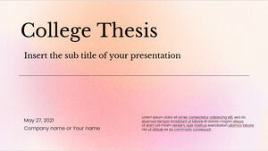 Gradients College Thesis 無料プレゼンテーション テンプレート – Google スライドのテーマと PowerPoint テンプレート