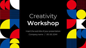 レトロ クリエイティビティ ワークショップ 無料プレゼンテーション テンプレート – Google スライド テーマと PowerPoint テンプレート