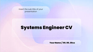 เทมเพลตการนำเสนอ CV ของวิศวกรระบบฟรี – เทมเพลต Google สไลด์และธีม PowerPoint
