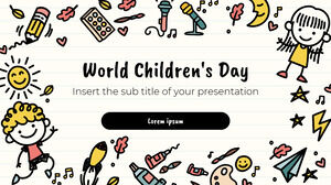 세계 어린이날 무료 프레젠테이션 템플릿 - Google 슬라이드 테마 및 파워포인트 템플릿