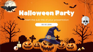萬聖節幽靈之夜派對免費演示模板 - Google 幻燈片主題和 PowerPoint 模板