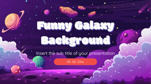 Szablon darmowej prezentacji Funny Galaxy Background – Motyw prezentacji Google i szablon programu PowerPoint