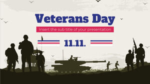 Modelo de apresentação gratuita do Dia dos Veteranos – Tema do Google Slides e modelo de PowerPoint