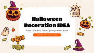 Șablon gratuit de prezentare IDEA de decorare de Halloween – Tema Prezentare Google și șablon PowerPoint