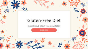 Google Slaytlar teması ve PowerPoint Şablonu için Glutensiz Diyet Ücretsiz Sunum Tasarımı