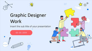 그래픽 디자이너 작업 무료 프레젠테이션 템플릿 - Google 슬라이드 테마 및 파워포인트 템플릿