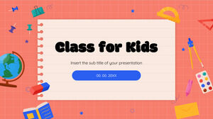 Class for Kids Design de apresentação gratuito para o tema do Google Slides e modelo do PowerPoint