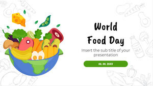 Modèle de présentation gratuit de la Journée mondiale de l'alimentation - Thème Google Slides et modèle PowerPoint