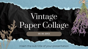 Modelo de apresentação grátis de colagem de papel vintage – Tema do Google Slides e modelo de PowerPoint