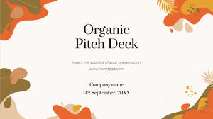 Organic Pitch Deck 無料プレゼンテーション テンプレート – Google スライド テーマと PowerPoint テンプレート