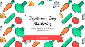 Бесплатный шаблон презентации Vegetarian Day Marketing – тема Google Slides и шаблон PowerPoint