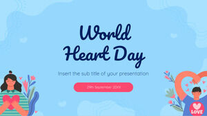 세계 심장의 날 무료 프레젠테이션 템플릿 - Google 슬라이드 테마 및 파워포인트 템플릿