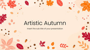 Plantilla de presentación gratuita de otoño abstracto artístico – Tema de Google Slides y plantilla de PowerPoint