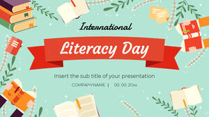 Modelo de apresentação gratuita do Dia Internacional da Alfabetização – Tema do Google Slides e modelo de PowerPoint