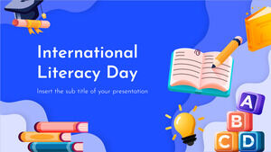 Modelo de apresentação gratuita do Dia da Alfabetização – Tema do Google Slides e modelo de PowerPoint