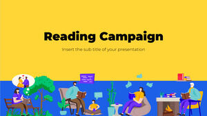 Șablon de prezentare gratuit pentru campanie de lectură – Tema Prezentări Google și șablon PowerPoint