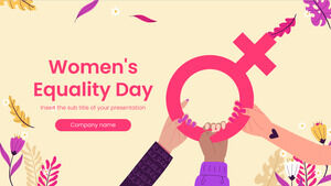 Szablon bezpłatnej prezentacji z okazji Dnia Równości Kobiet — motyw Prezentacji Google i szablon programu PowerPoint