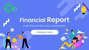 Modelo de apresentação gratuita de relatório financeiro – Tema do Google Slides e modelo de PowerPoint