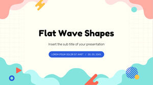 Plantilla de presentación gratuita de formas de onda plana - Tema de Google Slides y plantilla de PowerPoint