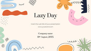 Modello di presentazione gratuito Lazy Day - Tema di Presentazioni Google e modello PowerPoint