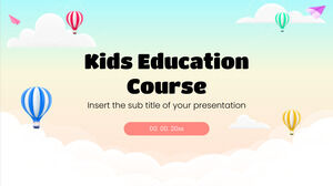 Modèle de présentation gratuit du cours d'éducation des enfants - Thème Google Slides et modèle PowerPoint