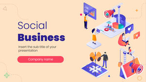 Templat Presentasi Gratis Bisnis Sosial – Tema Google Slides dan Templat PowerPoint