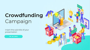 Plantilla de presentación gratuita de campaña de crowdfunding - Tema de Google Slides y plantilla de PowerPoint