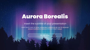Plantilla de presentación gratuita de aurora boreal – Tema de Google Slides y plantilla de PowerPoint