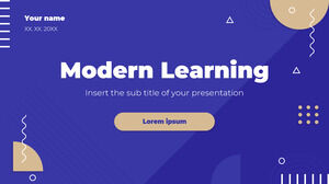 Kostenlose Präsentationsvorlage für modernes Lernen – Google Slides-Design und PowerPoint-Vorlage