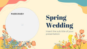 春季婚禮免費演示模板 - Google 幻燈片主題和 PowerPoint 模板