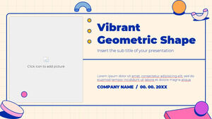 Șablon de prezentare gratuit cu formă geometrică vibrantă – Tema Prezentări Google și șablon PowerPoint