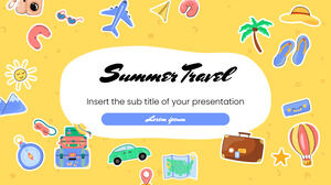 Templat Presentasi Gratis Perjalanan Musim Panas – Tema Google Slides dan Templat PowerPoint