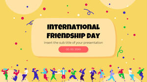 Modello di presentazione gratuito per la Giornata internazionale dell'amicizia: tema di Presentazioni Google e modello PowerPoint