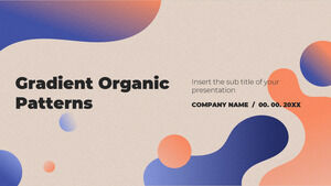 Plantilla de presentación gratuita de patrones orgánicos degradados - Tema de Google Slides y plantilla de PowerPoint
