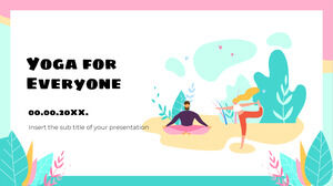 Șablon gratuit de prezentare Yoga pentru toată lumea – Tema Prezentări Google și șablon PowerPoint