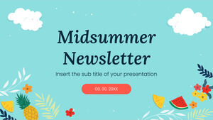Midsummer Newsletter Free Presentation Template – Google Slides Theme and PowerPoint Template