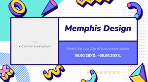 Бесплатный шаблон презентации Memphis Design Cover — тема Google Slides и шаблон PowerPoint