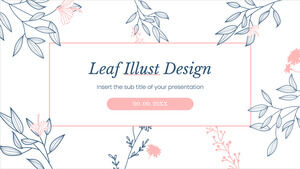 Bezpłatny szablon prezentacji Leaf Illust — motyw prezentacji Google i szablon programu PowerPoint