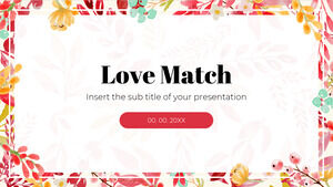 Modello di presentazione gratuito Love Match - Tema di Presentazioni Google e modello PowerPoint